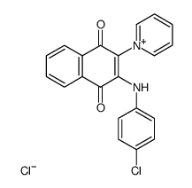 2-(4-chloroanilino)-1,4-naphthoquinone-3-pyridinium chloride Structure