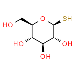 beta-D-Glucopyranose, 1-thio- structure