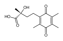 (R)-2-hydroxy-2-methyl-4-(2,4,5-trimethyl-3,6-dioxocyclohexa-1,4-dien-1-yl)butanoic acid Structure