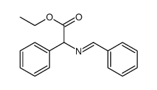 N-亚苄基-DL-苯基甘氨酸乙酯结构式