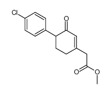 methyl 4-(4-chlorophenyl)-3-oxo-1-cyclohexen-1-ylacetate结构式