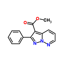 2-Phenyl-pyrazolo[1,5-b]pyridazine-3-carboxylic acid methyl ester Structure
