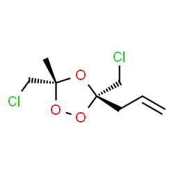 1,2,4-Trioxolane,3,5-bis(chloromethyl)-3-methyl-5-(2-propenyl)-,(3R,5S)-rel-(9CI)结构式