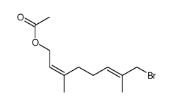 acetic acid (2Z,6E)-8-bromo-3,7-dimethyl-octa-2,6-dienyl ester结构式