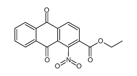 ethyl 1-nitroanthraquinone-2-carboxylate结构式