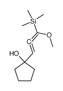 1-(3-methoxy-3-(trimethylsilyl)propa-1,2-dien-1-yl)cyclopentan-1-ol结构式
