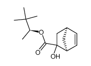 (S)-3,3-dimethylbutan-2-yl (1S,4S)-2-hydroxybicyclo[2.2.1]hept-5-ene-2-carboxylate结构式