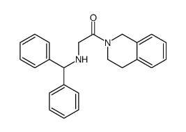2-(benzhydrylamino)-1-(3,4-dihydro-1H-isoquinolin-2-yl)ethanone Structure