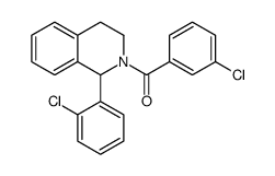 (3-chlorophenyl)-[1-(2-chlorophenyl)-3,4-dihydro-1H-isoquinolin-2-yl]methanone Structure