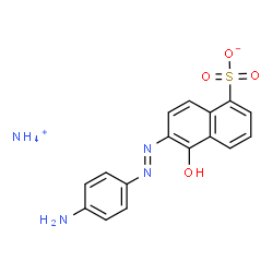 ammonium 6-[(4-aminophenyl)azo]-5-hydroxynaphthalene-1-sulphonate Structure