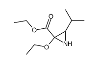 2-Aziridinecarboxylicacid,2-ethoxy-3-(1-methylethyl)-,ethylester(9CI) Structure