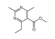 methyl 4-ethyl-2,6-dimethylpyrimidine-5-carboxylate Structure