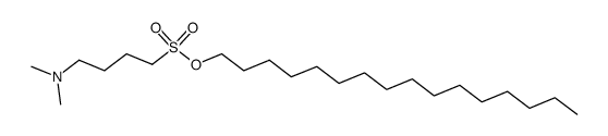 hexadecyl 4-(dimethylamino)butane-1-sulfonate Structure