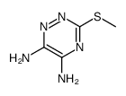 3-methylsulfanyl-1,2,4-triazine-5,6-diamine结构式