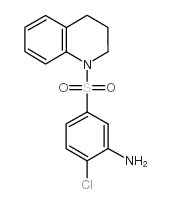 1-(3-氨基-4-氯苯磺酰基)-1,2,3,4-四氢喹啉结构式