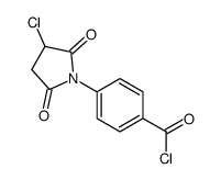 4-(3-chloro-2,5-dioxopyrrolidin-1-yl)benzoyl chloride结构式