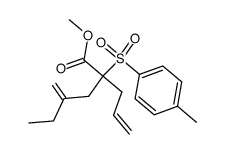 methyl 2-allyl-4-methylene-2-tosylhexanoate结构式