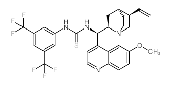 N-[3,5-二(三氟甲基)苯基]-N'-[(9R)-6'-甲氧基奎宁-9-基]硫脲结构式