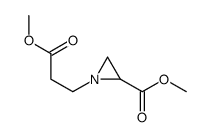 methyl 1-(3-methoxy-3-oxopropyl)aziridine-2-carboxylate结构式