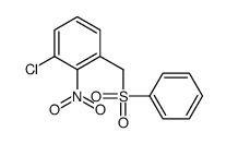 1-(benzenesulfonylmethyl)-3-chloro-2-nitrobenzene结构式