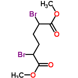 Dimethyl 2,5-dibromohexanedioate structure