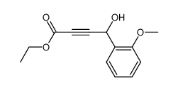 ethyl 4-hydroxy-4-(2-methoxyphenyl)but-2-ynoate结构式