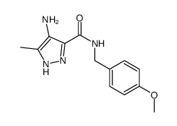 4-amino-N-[(4-methoxyphenyl)methyl]-5-methyl-1H-pyrazole-3-carboxamide Structure