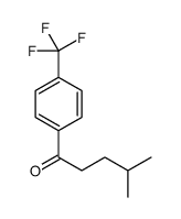 4-甲基-1-[4-(三氟甲基)苯基]-1-戊酮结构式
