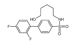 4-(2,4-difluorophenyl)-N-(5-hydroxypentyl)benzenesulfonamide Structure