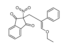 2-(3-ethoxy-2-phenylprop-2-enyl)-2-nitroindene-1,3-dione结构式
