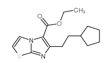 6-(2-环戊基乙基)咪唑并[2,1-b]噻唑-5-羧酸乙酯结构式