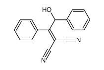 ((1,2-Diphenyl-2-hydroxy)ethylidene)propanedinitrile结构式