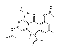 sulochrin triacetate Structure