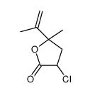 3-chloro-5-methyl-5-prop-1-en-2-yloxolan-2-one结构式