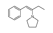 1-(1-phenylbut-1-en-2-yl)pyrrolidine Structure