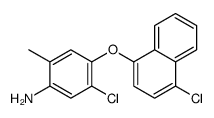5-chloro-4-(4-chloronaphthalen-1-yl)oxy-2-methylaniline Structure