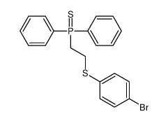 2-(4-bromophenyl)sulfanylethyl-diphenyl-sulfanylidene-λ5-phosphane Structure