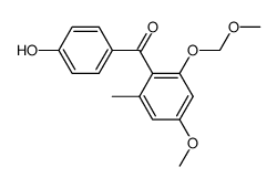 (4-hydroxyphenyl)[4-methoxy-2-(methoxymethoxy)-6-methylphenyl]methanone结构式