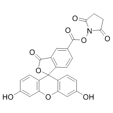 5-羧基荧光素琥珀酰亚胺酯结构式