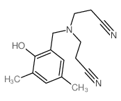 3-[2-cyanoethyl-[(2-hydroxy-3,5-dimethyl-phenyl)methyl]amino]propanenitrile Structure