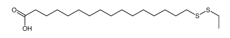 16-(ethyldisulfanyl)hexadecanoic acid Structure