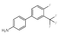 4-[4-氟-3-(三氟甲基)苯基]苯胺结构式