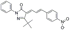 3-(TERT-BUTYL)-4-(3-(4-NITROPHENYL)PROP-2-ENYLIDENE)-1-PHENYL-2-PYRAZOLIN-5-ONE结构式