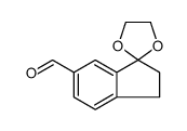 6-Formyl-indan-1-one 1,2-ethanediol ketal Structure