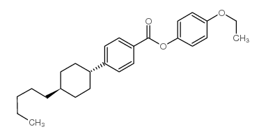 4-反式-(4-戊基环己基)苯甲酸对乙氧基苯酚酯结构式