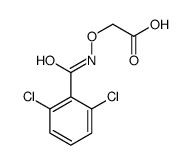 2-[(2,6-dichlorobenzoyl)amino]oxyacetic acid Structure