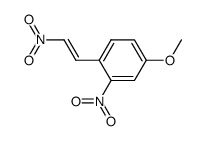 (E)-4-methoxy-2-nitro-β-nitrostyrene结构式