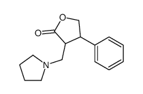 4-phenyl-3-(pyrrolidin-1-ylmethyl)oxolan-2-one结构式