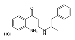 1-(2-aminophenyl)-3-(1-phenylpropan-2-ylamino)propan-1-one,hydrochloride结构式