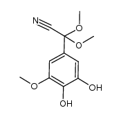 2-(3,4-dihydroxy-5-methoxyphenyl)-2,2-dimethoxyacetonitrile Structure